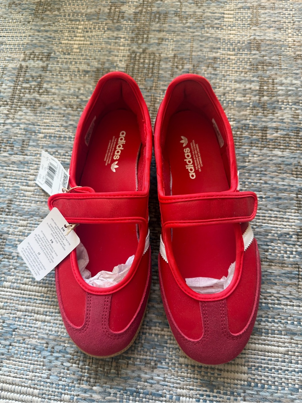 Adidas Women’s Samba Mary Jane Sneakers - Red & White - Picture 6 of 6